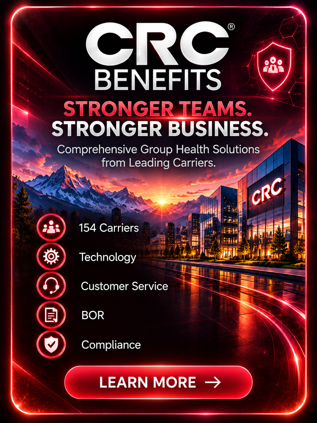 CRC Benefits — group health and service program artwork
