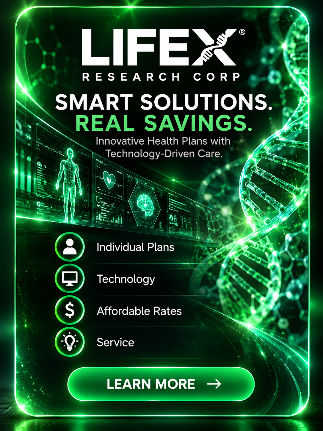 LifeX Research Corp — individual health plan program artwork